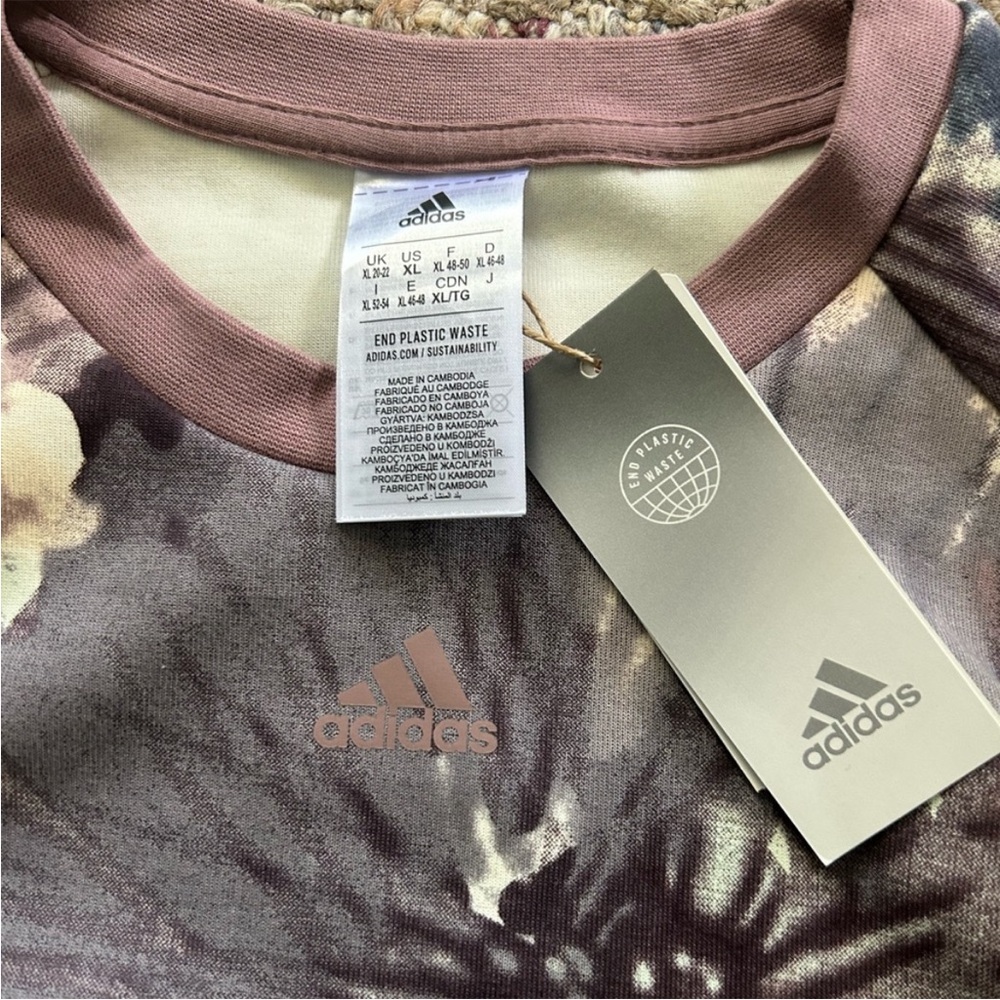 Adidas Floral Print Crewneck - Picture 3 of 4